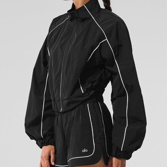 ALO Yoga Pants - Alo Yoga Motivate Track Jacket & Shorts Set